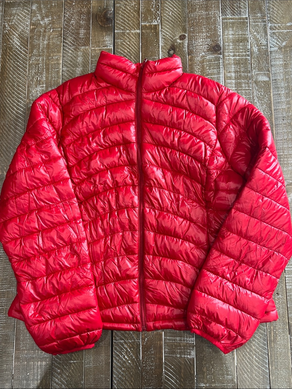 Old Navy Red Quilted Puffer Jacket
